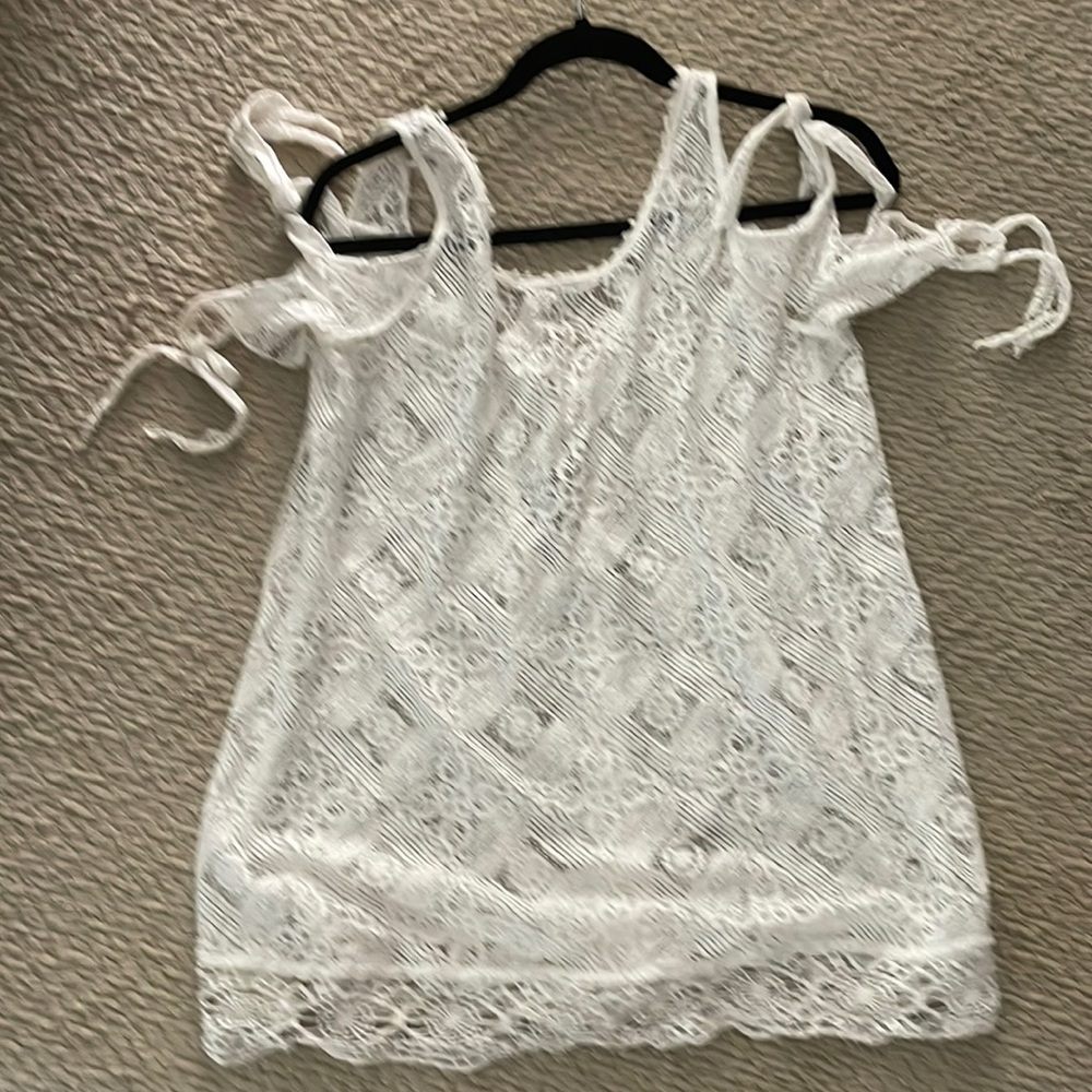 Free people, cold, shoulder lace, cover-up dress size M